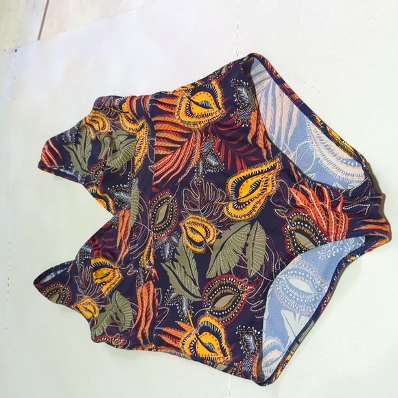 Lagon Bleu Women's Tropical One Piece Bathing Suit Size 44 (Small/Med.) - Picture 2 of 11